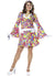 Womens Groovy Chic 60's Hippie Plus Size Costume 