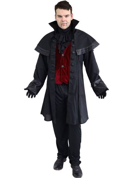 Image of Victorian Vampire Plus Size Men's Halloween Costume