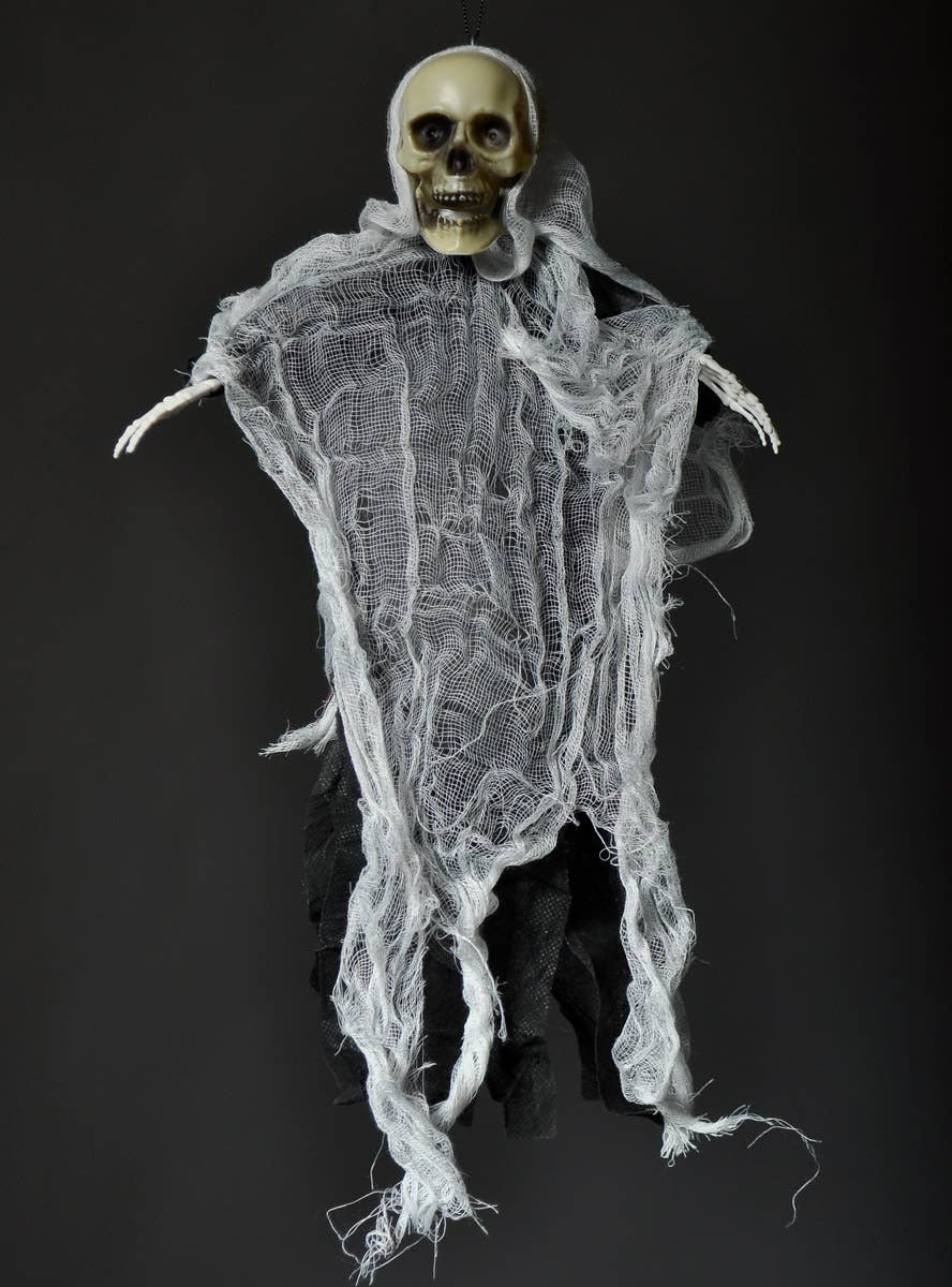 Image of Hanging White Skeleton 40cm Halloween Decoration - Alternate Image