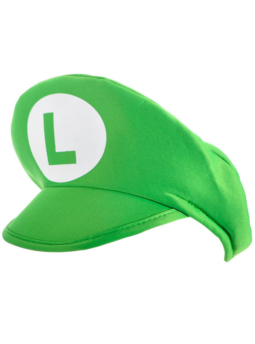 Image of Plush Green Gaming Plumber Costume Hat