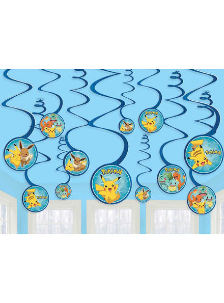 Image Of Pokemon Hanging Spirals Party Decoration