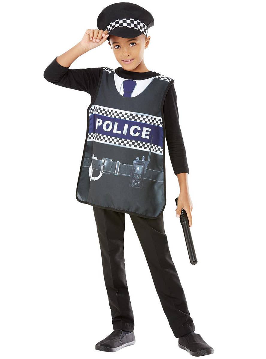 Image of Police Officer Kids Easy Book Week Costume - Alternate Image