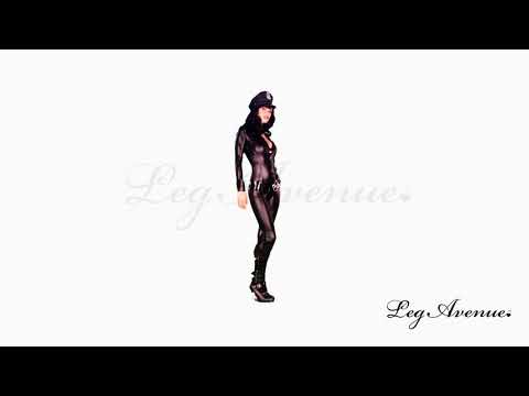 A video of a person modelling this Leg Avenue brand sexy police officer costume for women.