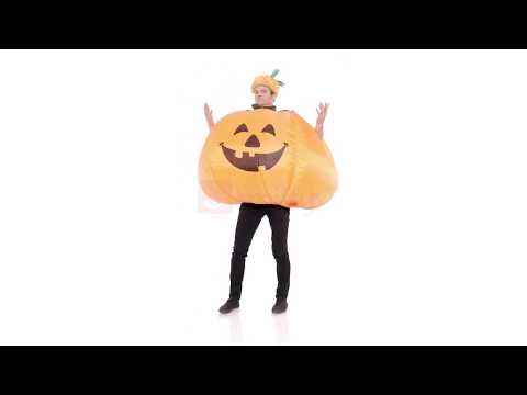 Adult's Inflatable Orange Pumpkin Halloween Costume Product Video
