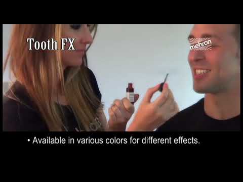 Tooth FX Mehron Black Tooth Paint Instruction Video