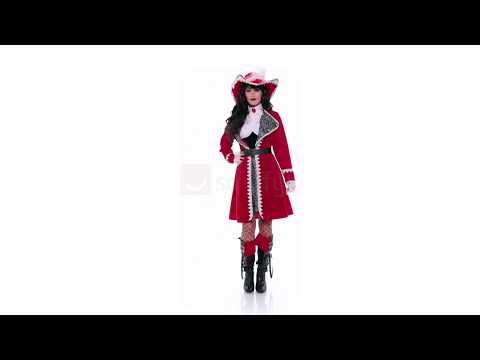 Sexy Pirate Captain Lady Deluxe Women's Costume Product Video
