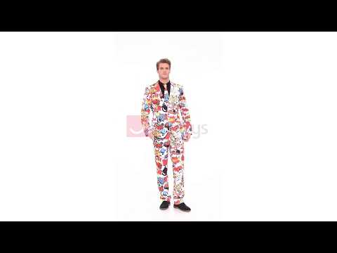 Men's Stand Out Comic Strip Suit Product Video
