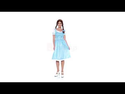 Women's Kansas Country Girl Dorothy Wizard of Oz Book Week Costume Product Video