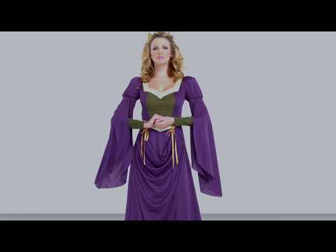 Women's Lady in Waiting Renaissance Costume Product Video