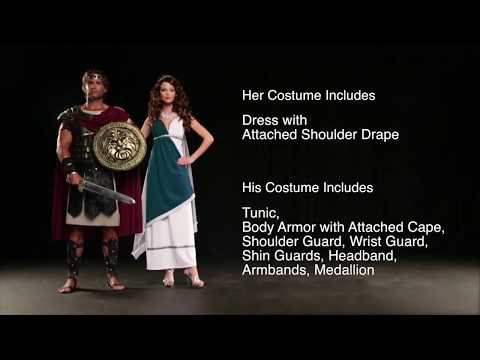 Women's Roman Beauty Historical Costume Product Video