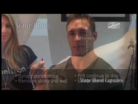 Large 270ml Dark Venous Red Syrup Based Mehron Stage Blood Instruction Video