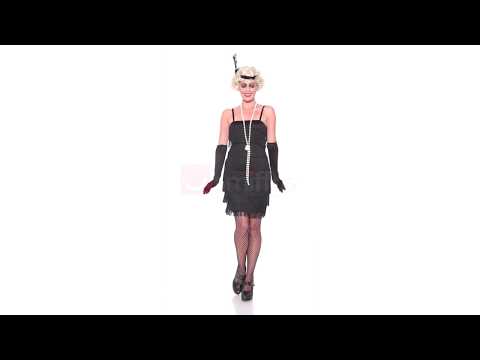 1920s Black Gatsby Flapper Costume Product Video