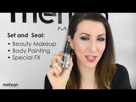 Mehron Barriery Spray Clear Setting Spray for Costume Makeup Instruction Video