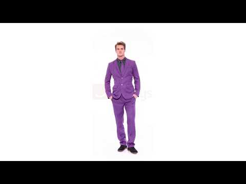 Deluxe Men's Bright Purple Suit from Stand Out Suits Video