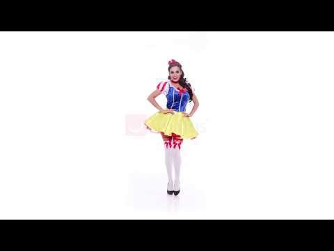 Women's Sexy Fairytale Snow White Costume Product Video