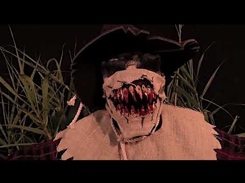 A video of a person modelling this Scarecrow costume and Ani Motion mask.