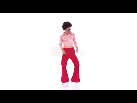 Authentic 70's Guy Retro Men's Hippie Costume Product Video