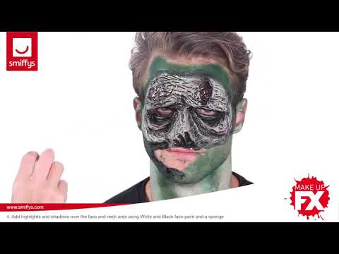 A video tutorial showing how to apply this foam latex special FX prosthetic.