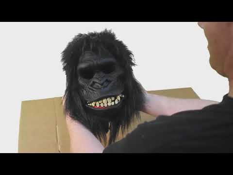 Goin' Ape Animotion Moving Gorilla Mask Costume Accessory Product Video