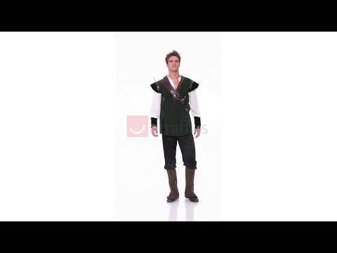 Men's Robin Hood Medieval Fancy Dress Costume Video