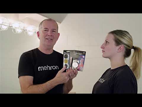 Mehron Silver Greasepaint Foundation Makeup Instruction Video