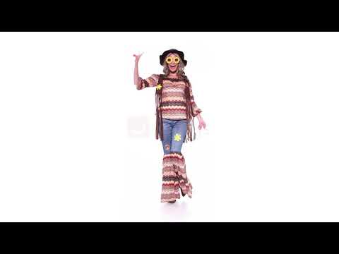 Women's Harmony Hippie 70's Costume Product Video