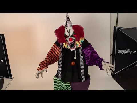 Evil Standing Halloween Clown Decoration Product Video