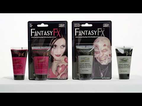 Mehron Fantasy FX Classic Black Cream Costume Makeup Instruction video