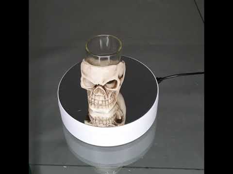A video showing a 360 degree shot of this ceramic skull shot glass.