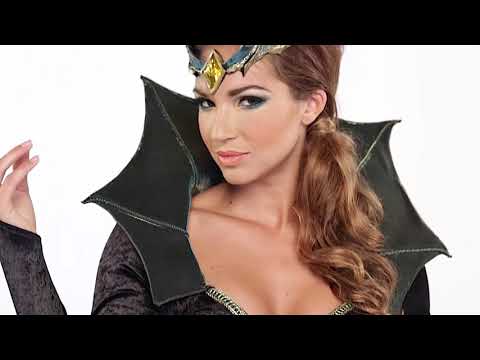 Women's Enchanting Evil Sorceress Halloween Costume Product Video