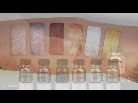 Mehron 28g Metallic Gold Powder Makeup Instruction Video