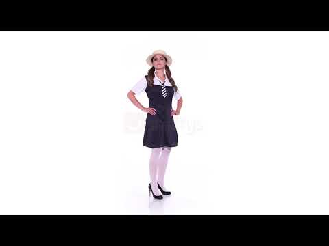 Women's Preppy School Girl Costume Product Video