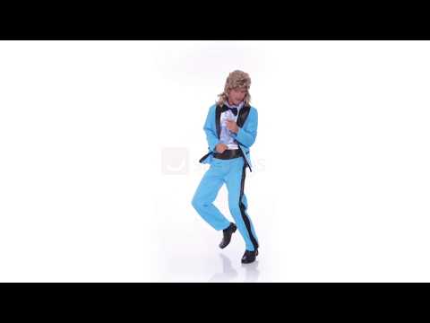 Prom King Men's 1980's Blue Tuxedo Costume - Product Video