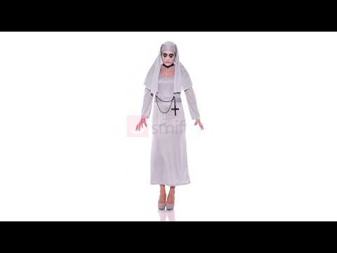Haunted Gothic Nun Women's Halloween Costume Product Video