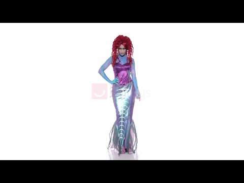 Women's Sexy Zombie Mermaid Halloween Costume Video