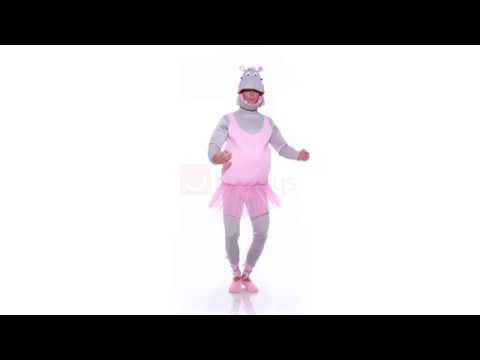 Ballerina Hippo Funny Adult's Fancy Dress Costume Product Video