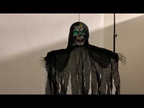 Black and White Hanging Skeleton Halloween Decoration Product Video