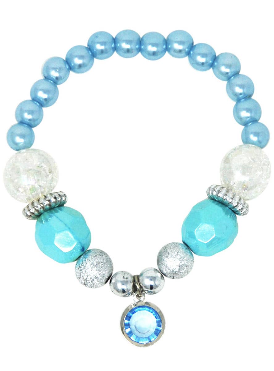 Image of Princess Cinderella Girls Beaded Bracelet and Necklace Set - Close Image 1