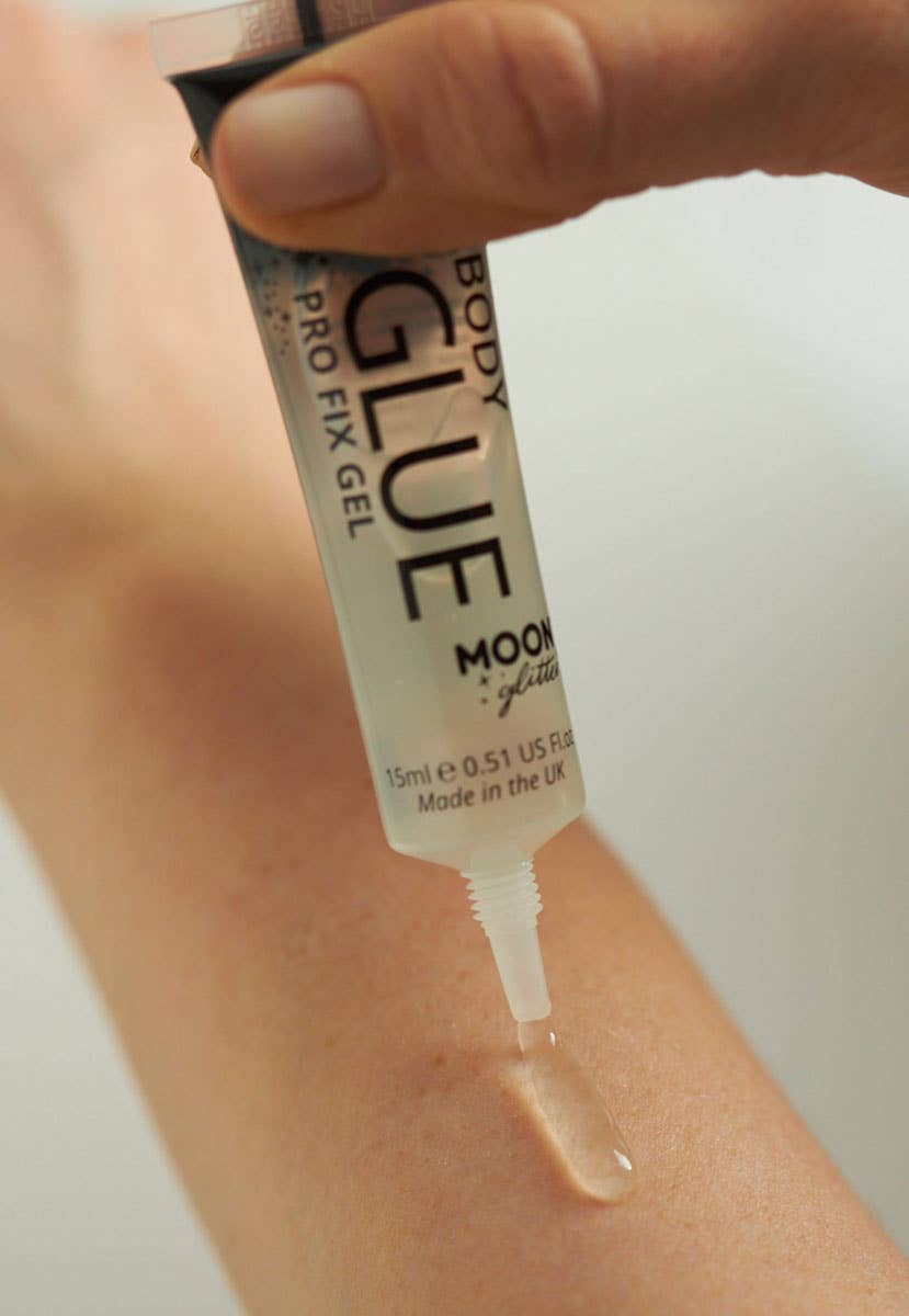 Image of Moon Glitter Body Glue Pro Glitter Fix Gel - Swatch 1