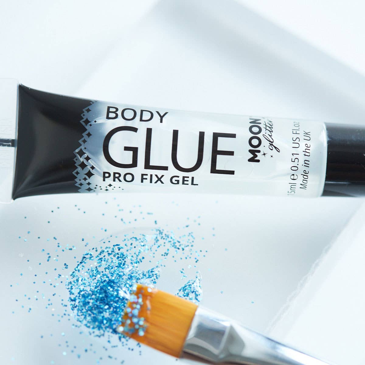 Image of Moon Glitter Body Glue Pro Glitter Fix Gel - Swatch 3