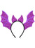 Image of Bright Purple Sparkly Bat Wings Costume Headband