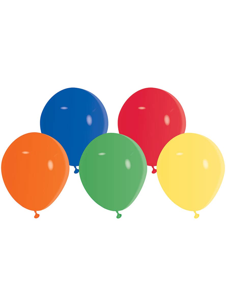Image of Rainbow Colours 20 Pack Small 12cm Latex Balloons