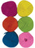 Image of Rainbow Colours 6 Pack Crepe Paper Streamers