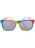 Image of UV Protective Rainbow Striped Costume Sunglasses