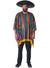 Image of Rainbow Striped Mexican Adult's Costume Poncho
