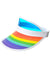 Image of Rainbow Striped Sun Visor Costume Hat