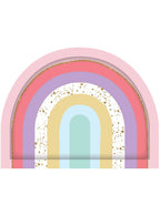 Image of Pastel Rainbow 8 Pack Paper Party Plates