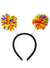 Image of Woollen Rainbow Pom Poms Costume Head Bopper