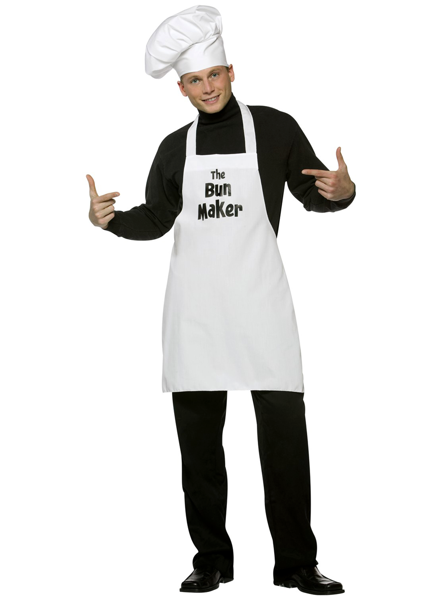 Adults Funny Bun In The Oven and Bun Maker Couples Costume - Alternate Image 2