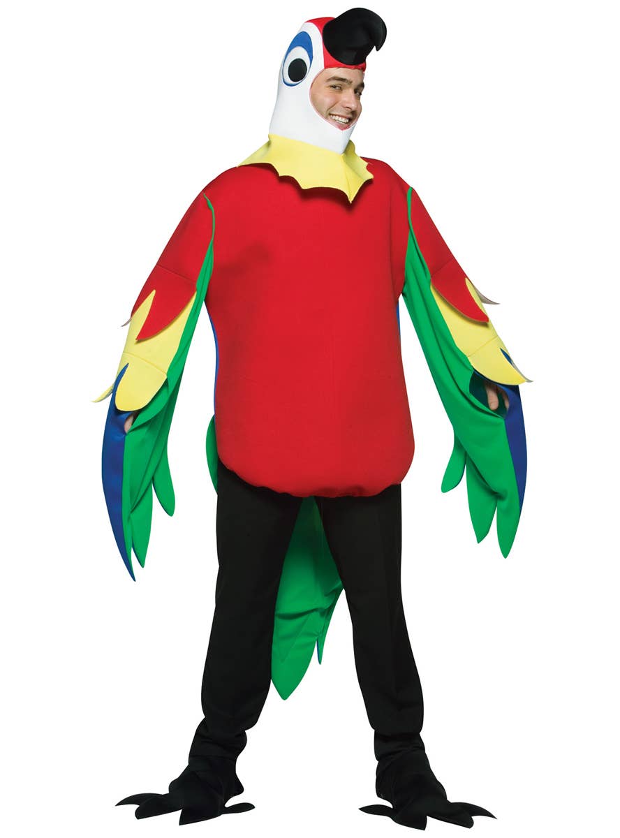 Men's Parrot Tropical Fancy Dress Costume Main
